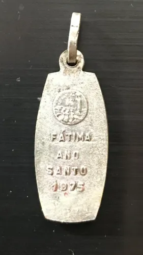 Medalha de Nossa Senhora de Fatima em Prata 1975