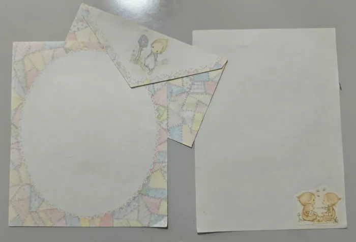 Papel de carta anos 80