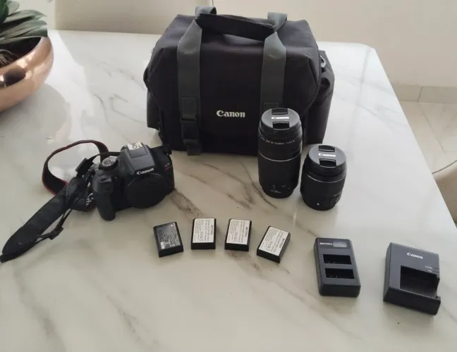 Kit de fotografia Canon T6 para corridas