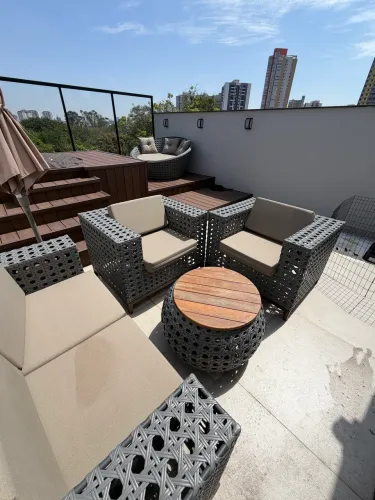 Conjunto móveis para área externa