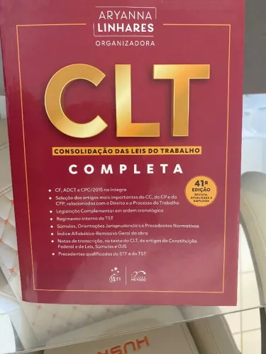 A CLT Completa 41ª edição da Aryanna Linhares. PAGAMENTO APENAS NO PIX OU EM DINHEIRO