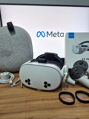 Meta quest 3s 256GB, BOBOVR E3 PRO, cabo link 5m, COMPLETO.
