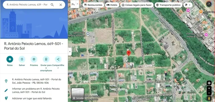 Lote à Venda Portal do Sol C/384m² Nascente Sendo 12,00 Frente e 32,00 de fundos