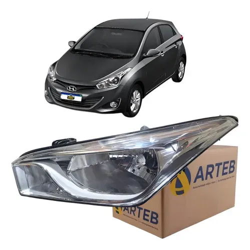 Farol Esquerdo Hb20 Hb20s 2012 13 14 15 16 17 18 2019 Arteb Esquerdo/motorista