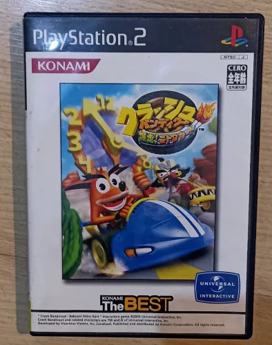 jogo Crash Bandicoot: Bakus?! Nitro Kart para PlayStation 2. 