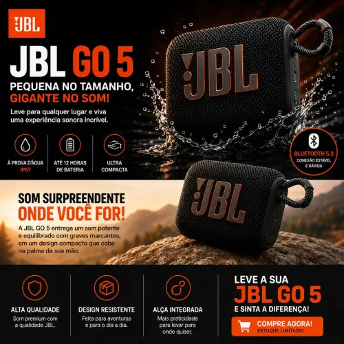 JBL GO 5 ORIGINAL ( LANÇAMENTO)