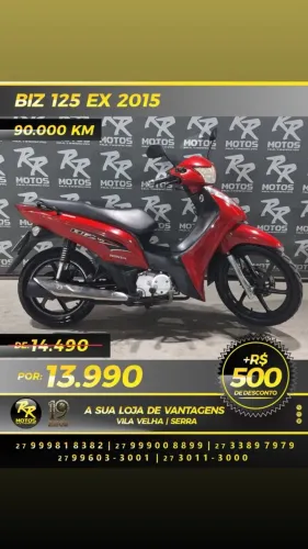 Moto Honda BIZ 125 EX 2015