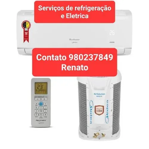 SERVIÇOS DE REFRIGERAÇÃO E ELÉTRICISTA. (Aceito Cartão)