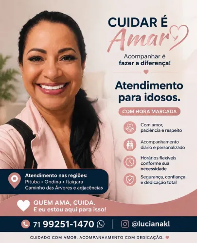 Acompanhamento para idosos!