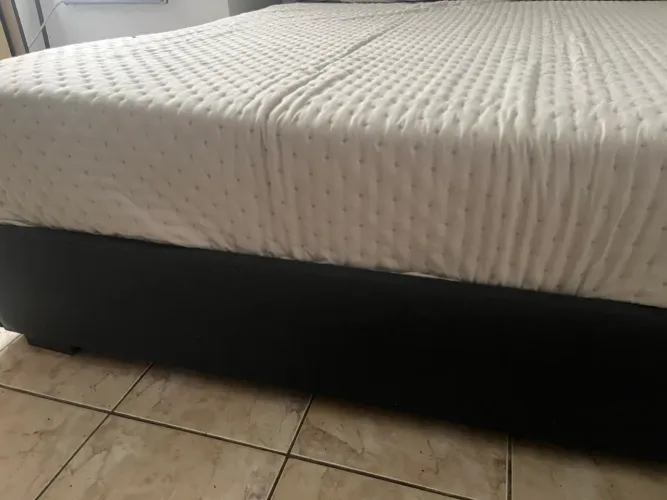 Base para cama casal cinza Tok Stok