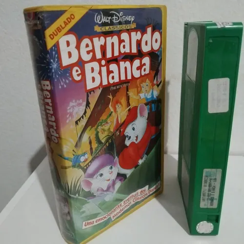 Tem foto! Video! Top! Vhs Desenho Bernardo e Bianca Dublado Disney original ( ñ locadora)