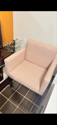 POLTRONA DE LINHO ROSÉ