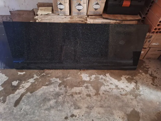 Pedra de mármore preta 160×60 nova