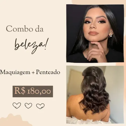 Maquiadora (maquiagem + penteado)