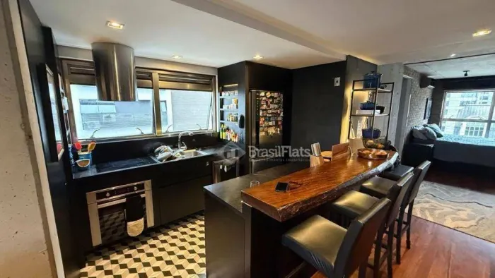 Apartamento com 1 dormitório para alugar, 90 m² por R$ 10.048,00/mês - Brooklin - São Paul