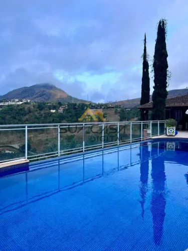Mansão à Venda em Itaipava Petrópolis com Piscina e Vista para o Verde | Araras Itaipava R