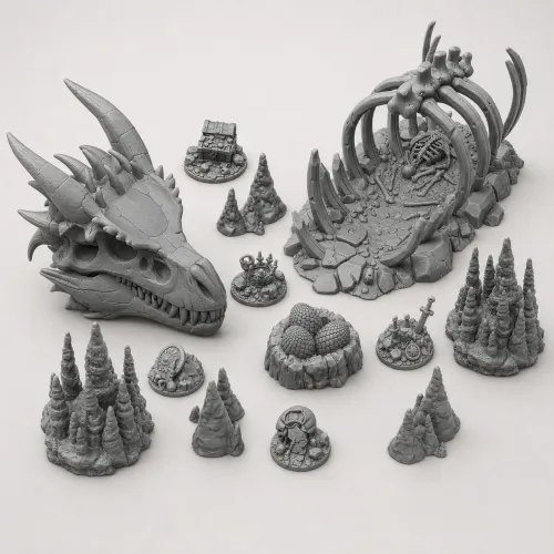 Kit Covil de Dragão para RPG de Mesa