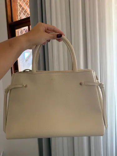 Bolsa média Arezzo off white