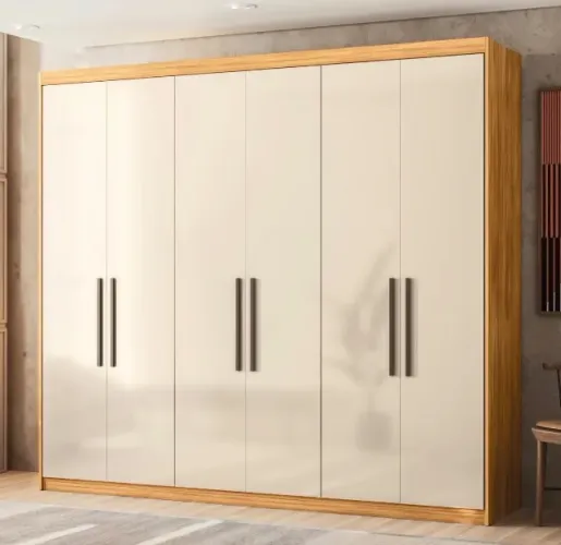 Guarda-Roupa Casal Elegance 6 Portas e 4 Gavetas 100% MDF