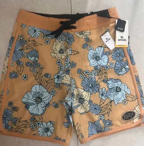 Bermuda Rip Curl floral masculina  tamanho 12/14 original , com etiquetas 