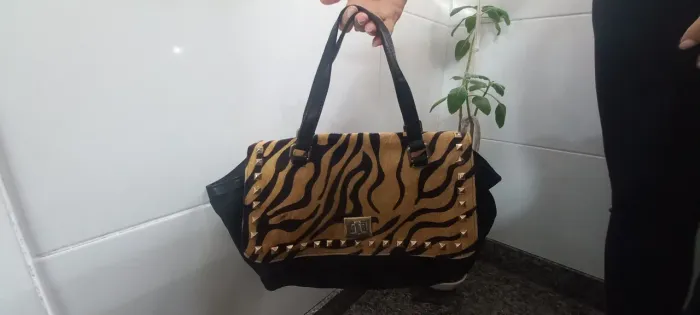 Bolsa Couro Legítimo Original Seminova da Zara.