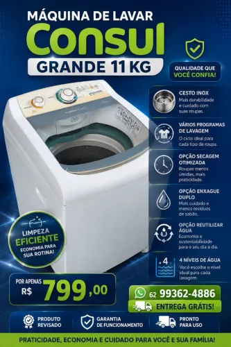 Máquina Consul com Garantia Revisada Entrega Grátis em Anápolis