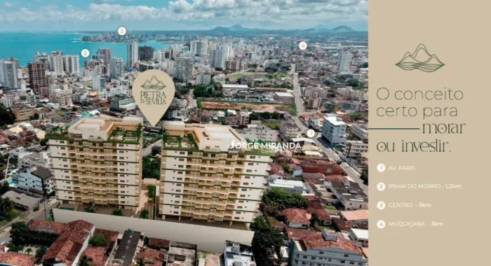 Studio à venda, 36 m² por R$ 379.150 - Praia do Morro - Guarapari/ES