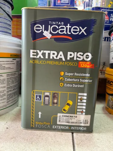 Tinta piso concreto e cinza escuro 18 l eucatex