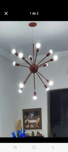 Vendo lustre cor bronze