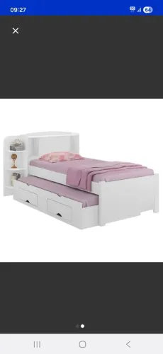 Cama com auxiliar 
