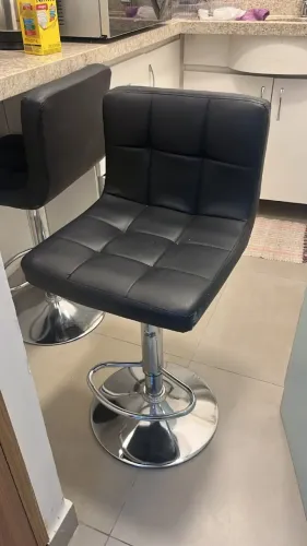 Banqueta de couro