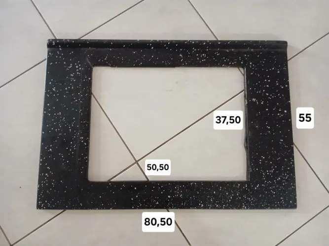 Tampo Cooktop 4 bocas mármore sintético