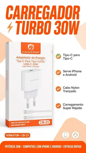 Carregador iPhone/Android