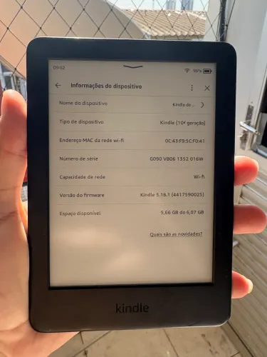 Kindle 10 geração usado 