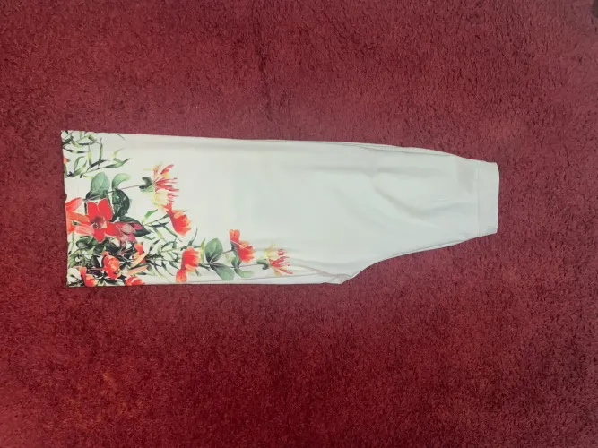 Calça pantalona florida