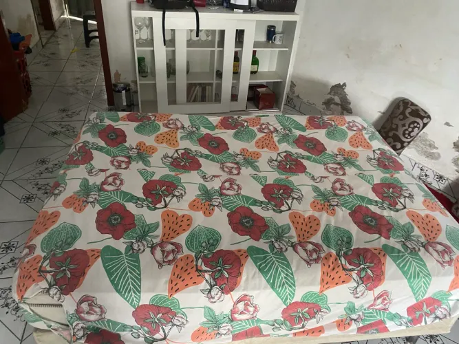 Cama box+ colchão de molas