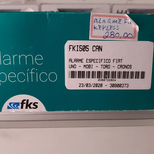 Alarme específico Fiat keyless novo com garantia instalado em seu carro