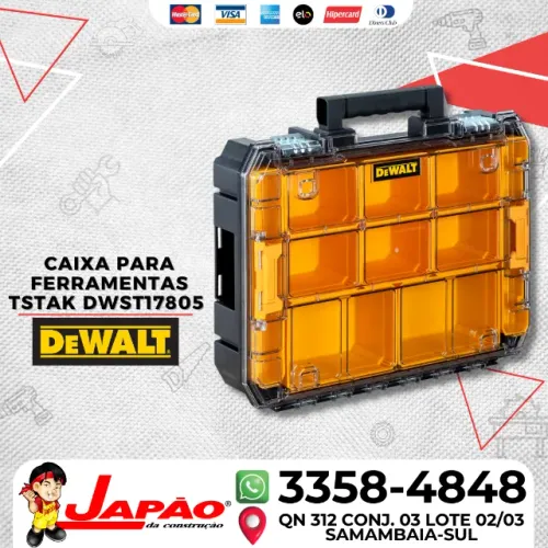 Caixa Organizadora P/ Ferramentas Tstak DWST17805 DeWalt Oferta Por Tempo Limitado