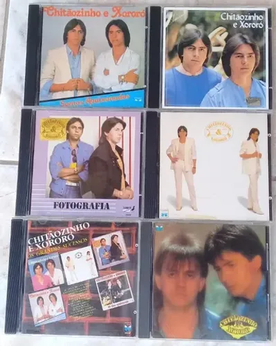 chitãozinho & xororó-6 cds originais(pacote)