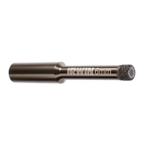 Broca Para Porcelanato 6mm Aço Ponta Diamantada Irwin Ads