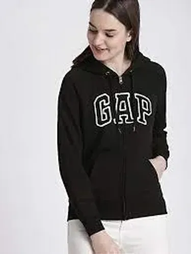 Blusa de Moletom Flanelada Fechada GAP Logo Bordado TAM G