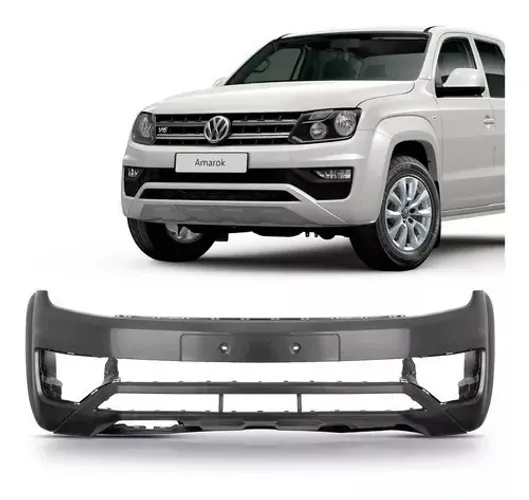 Parachoque Dianteiro Volkswagen Amarok 2017 - Preto Liso - TYG