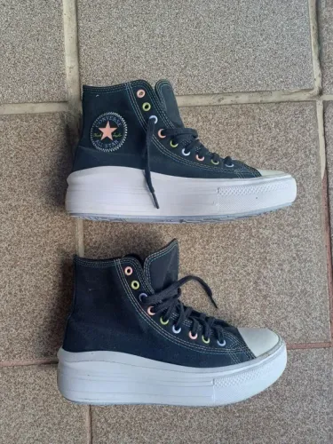 Converse All Star Platform Preto- Arco-íris Original