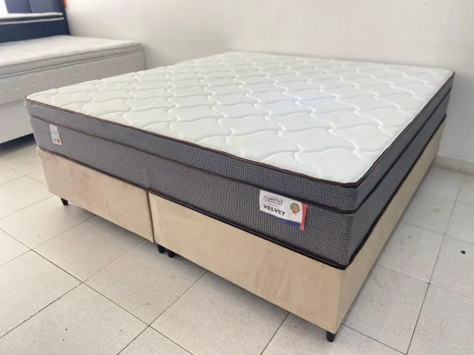 Cama Super King Velvet, Até 130kg Por Pessoa