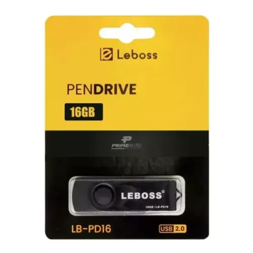Pen Drive USB 2.0 Slim 16GB Knup Leboss Premium - WZetta