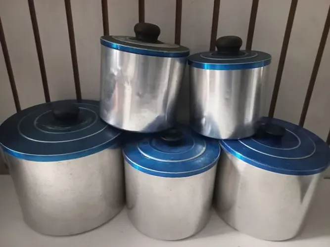 Antigo porta mantimentos 5 peças 
