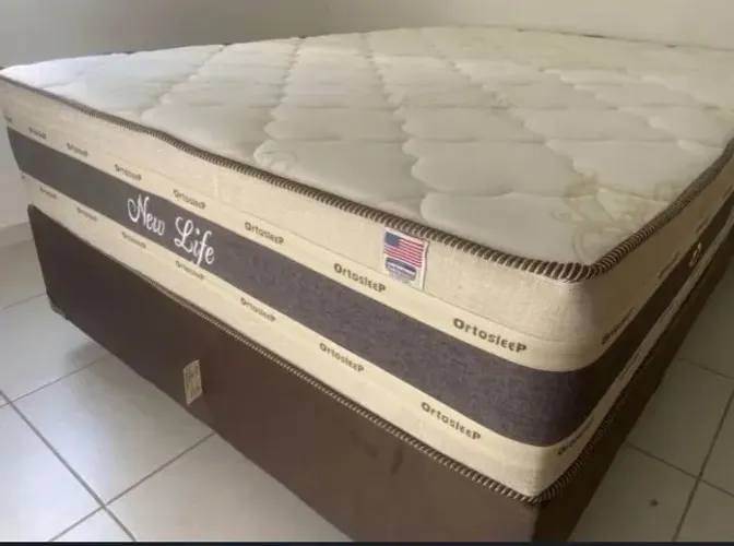 Cama box colchão e base (Grande) 10x sem juros