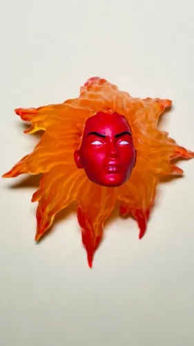 Marvel Legends - cabeça altura 5 cm - ideal p/ customização da Magma dos Novos Mutantes
