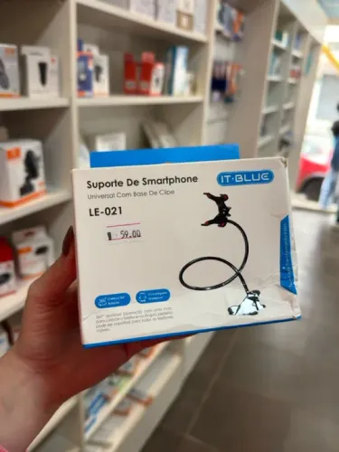 Suporte De Smartphone Universal Com Base De Clipe LE-021