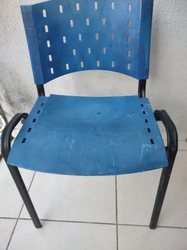 cadeira escritório azul